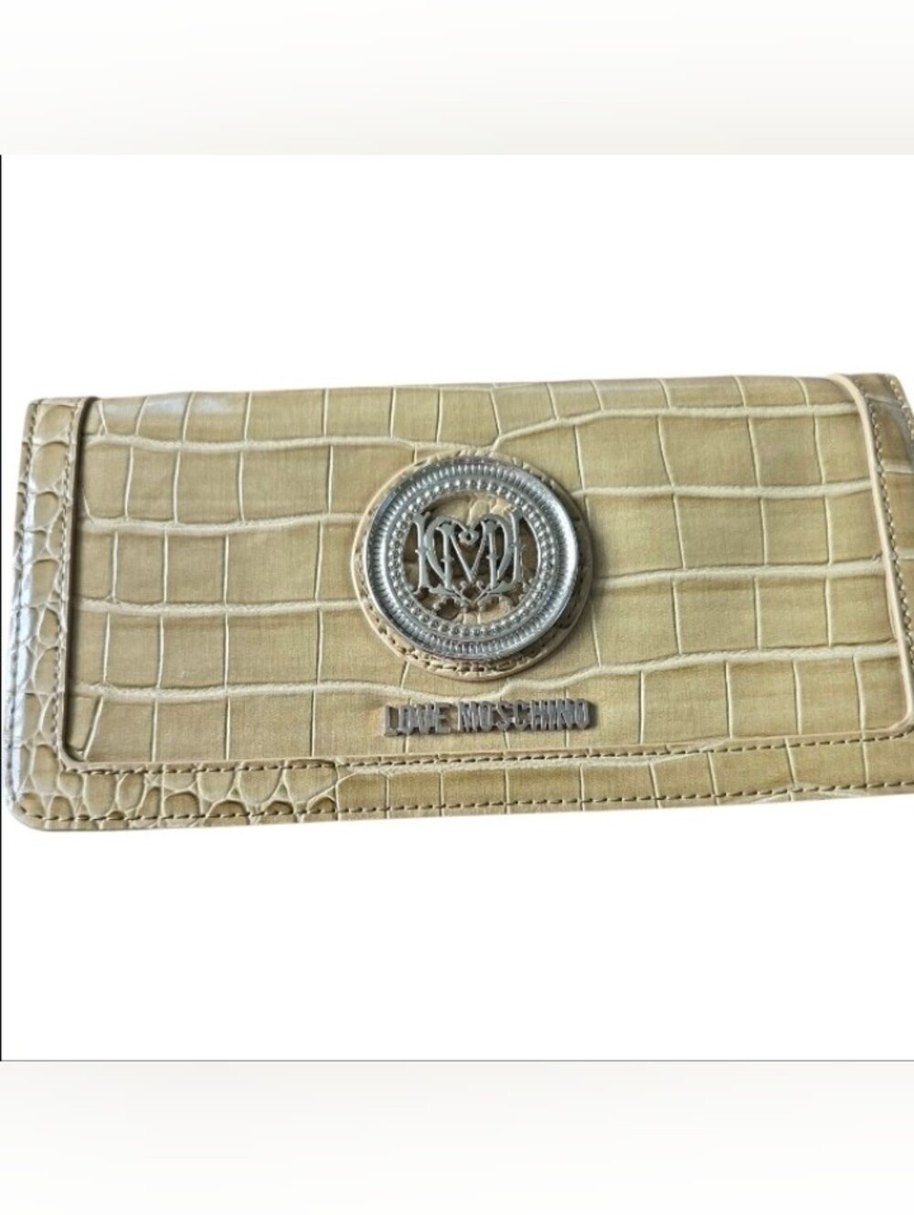 Love Moschino Croc Design Large Wallet